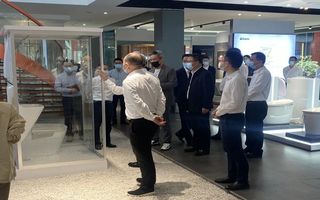 台州市长一行莅临z6尊龙凯时 数字化创新模式再获定